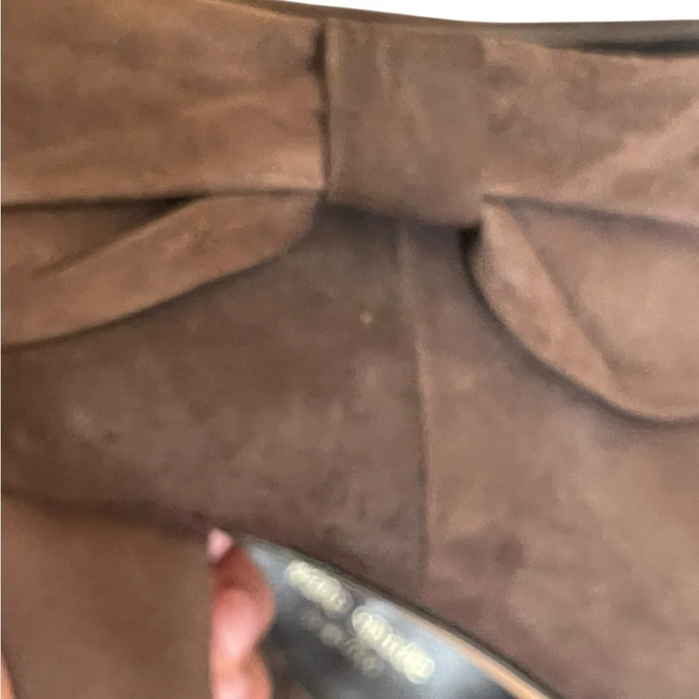 Kate Spade Chocolate Suede Heeled Booties size 9.5M